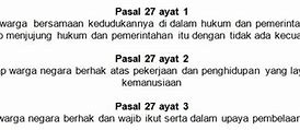 Arti Pasal 27 Ayat 2